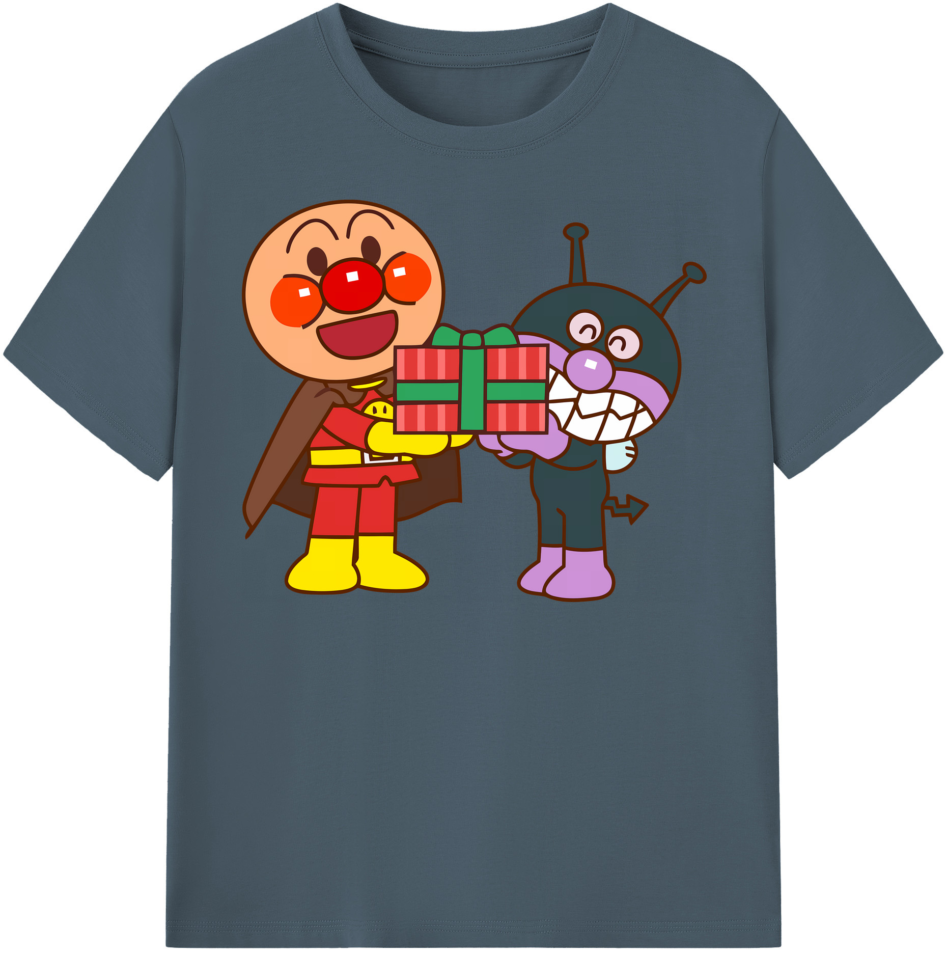 （画像用） アンパンマン Anpanman 綿100％半袖Tシャツ（フロントプリント）